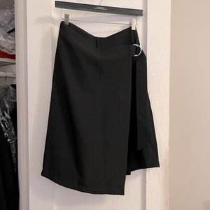 Midi Wrap Skort with Belt